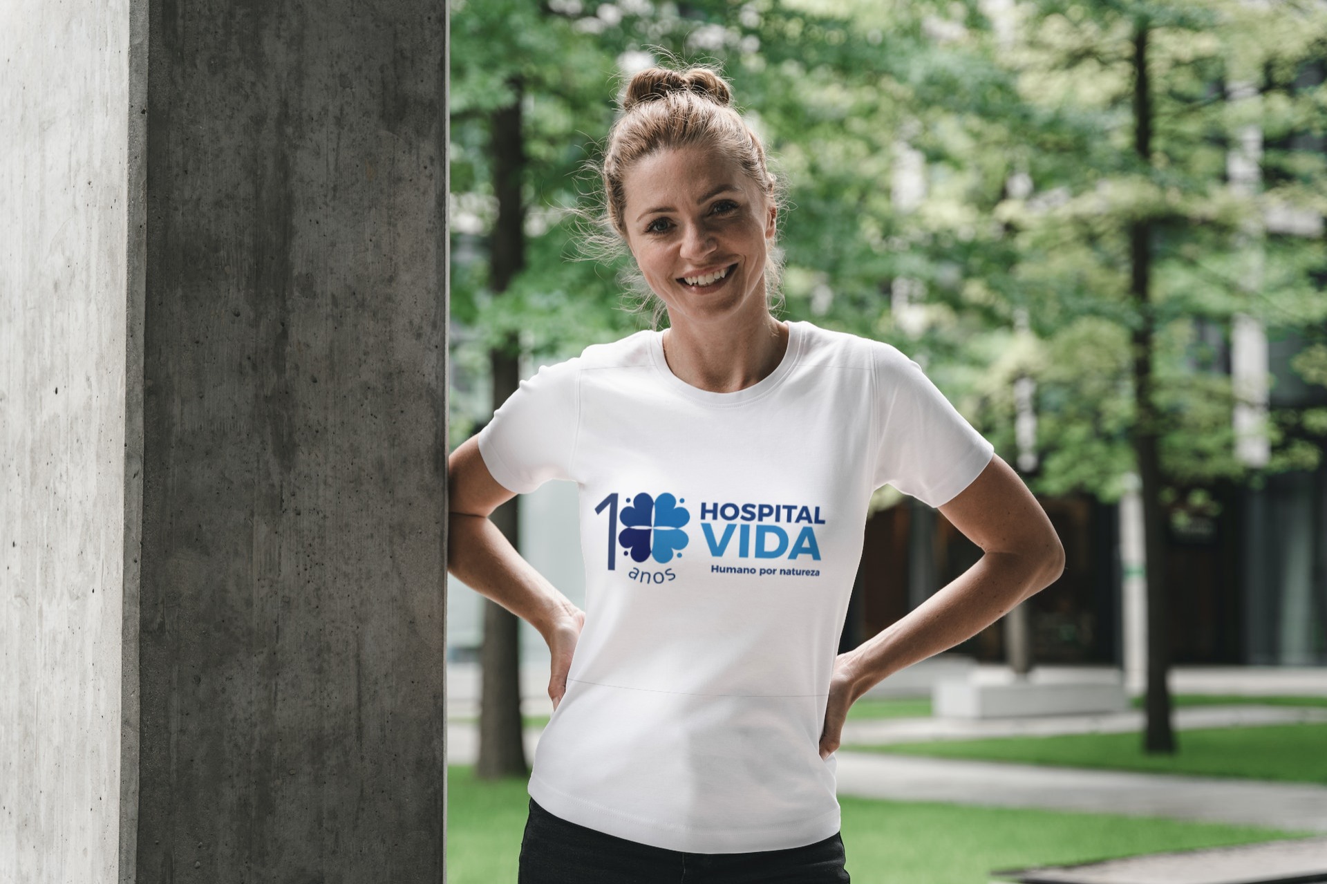 Camiseta promocional personalizada do Hospital Vida