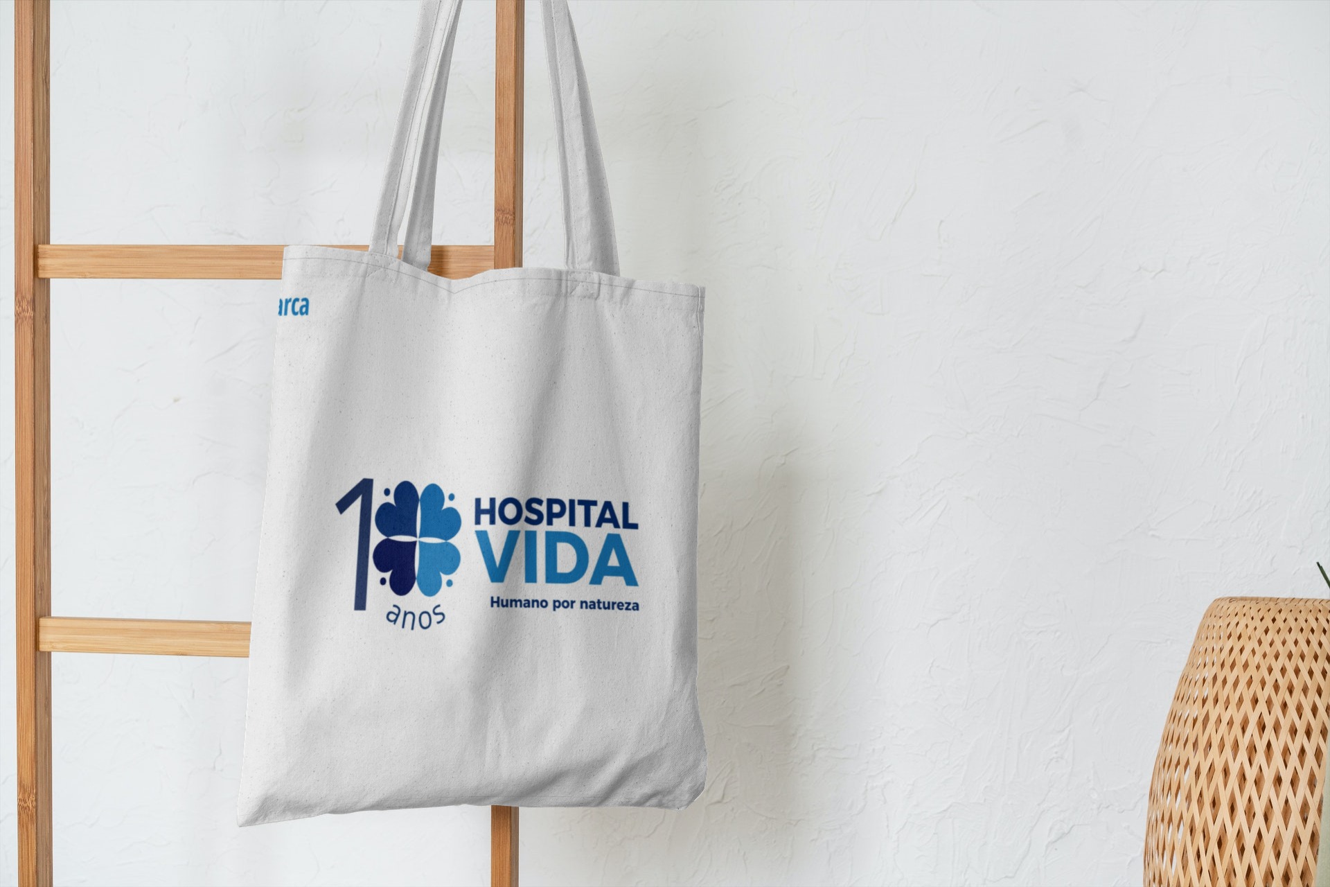 Ecobag promocional personalizada do Hospital Vida