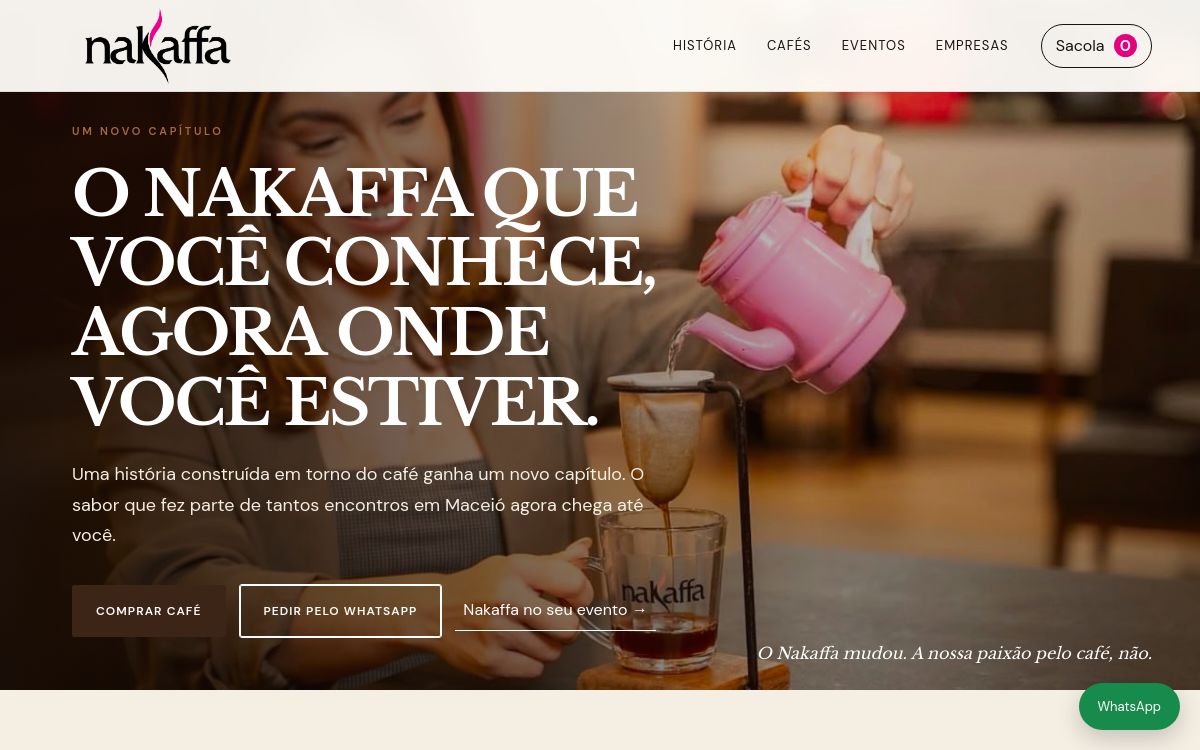 Exemplo visual do serviço Criação de websites
